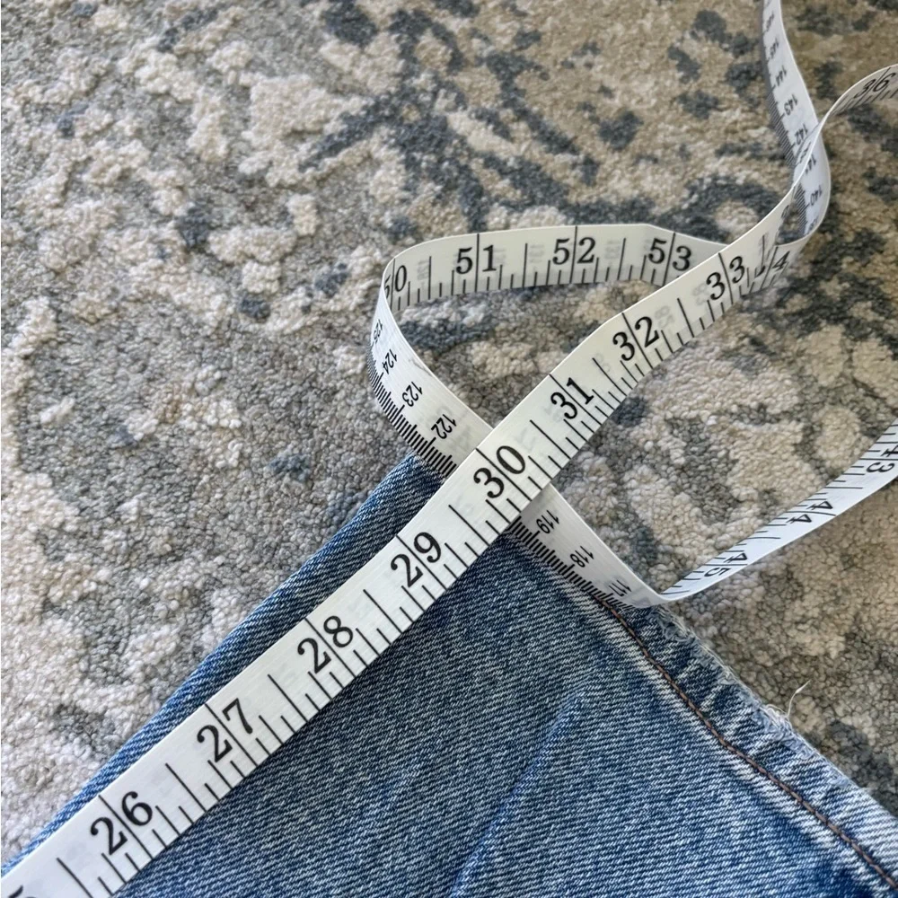 American Eagle Distressed Blue Mom Jeans